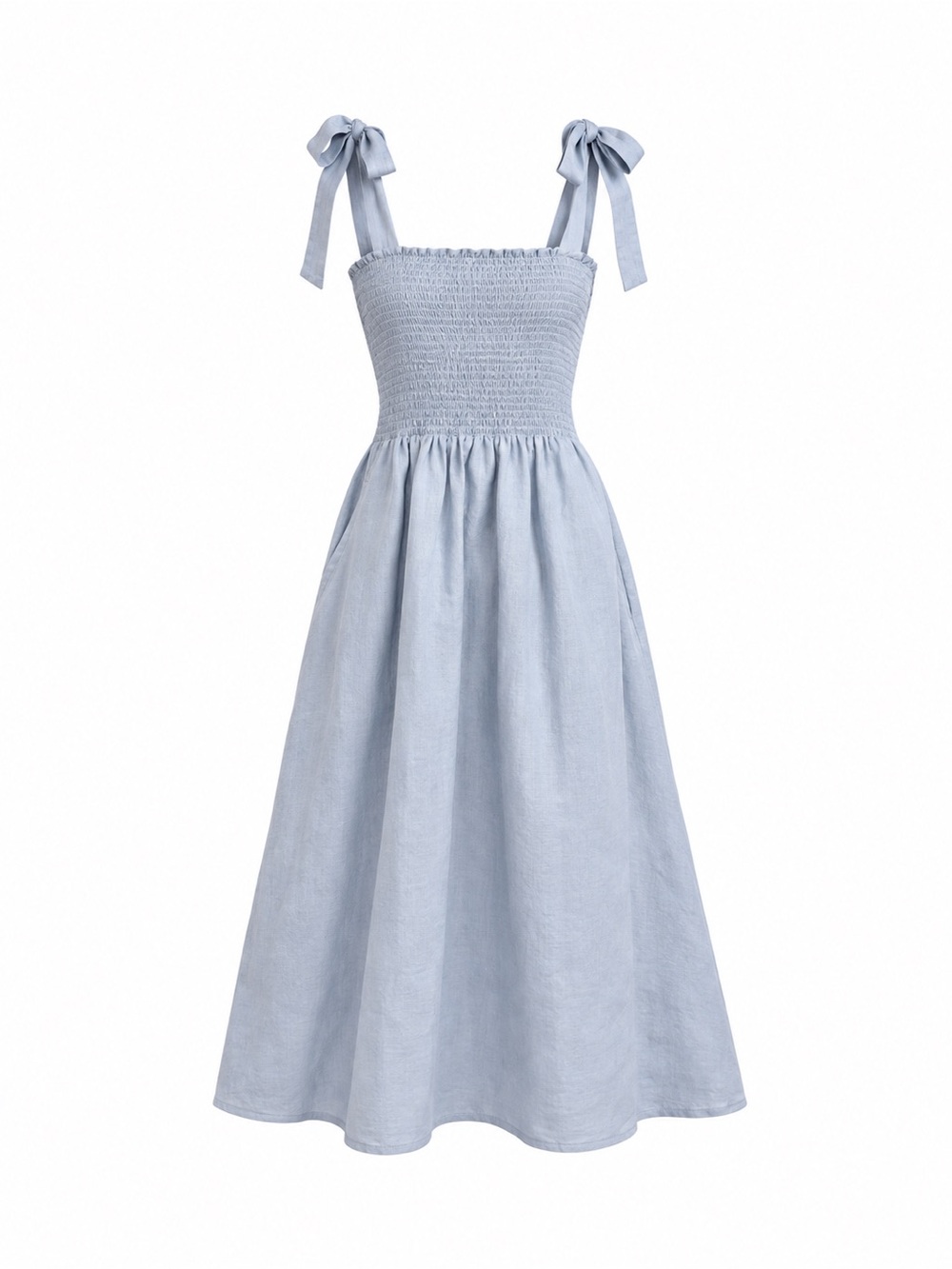 REFORMATION Canyon Smocked Midi Dress